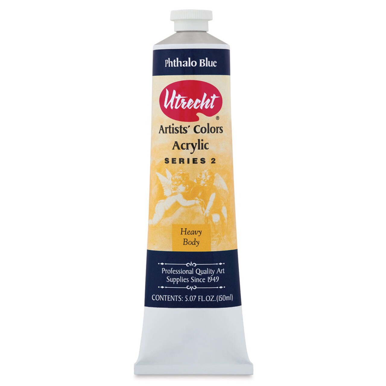 Utrecht Artists' Acrylic Paint - Phthalo Blue (Green Shade), 5 oz tube